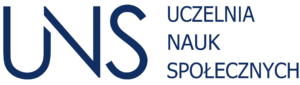 Logo Uczelni Nauk Społecznych w Łodzi