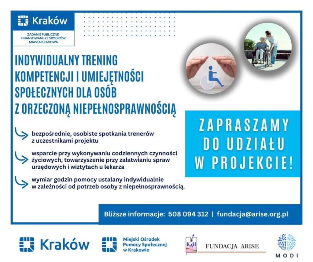 Nabór do projektu wsparcia osób z niepełnosprawnością